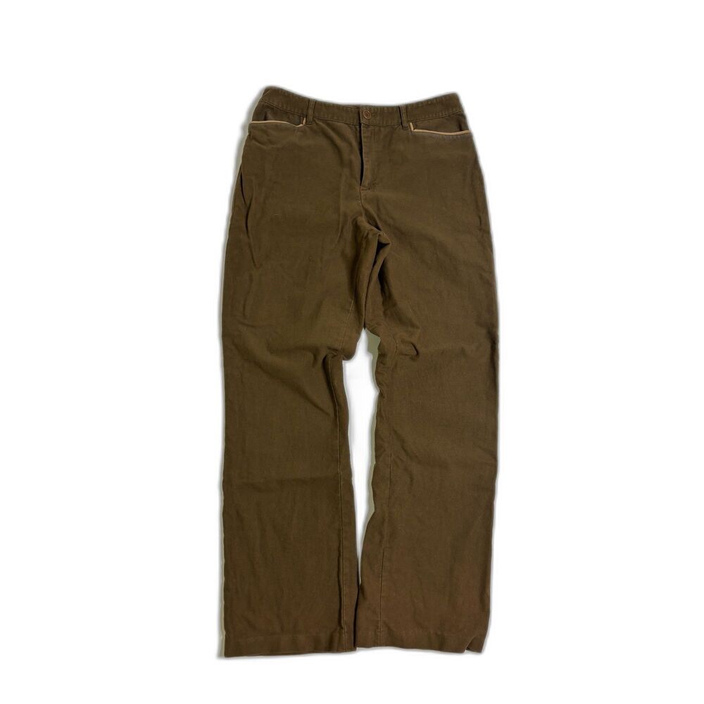 y2k Ralph Lauren suede-feel, cotton blend pants | Size 8